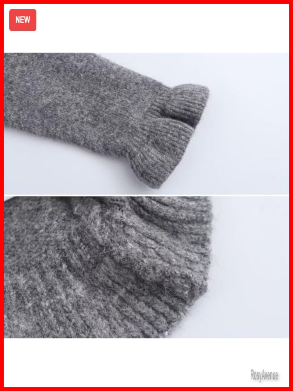Cropped Cardigan Sweater Crewneck Long Sleeve Button Down Knitwear Top - Picture 4 of 7